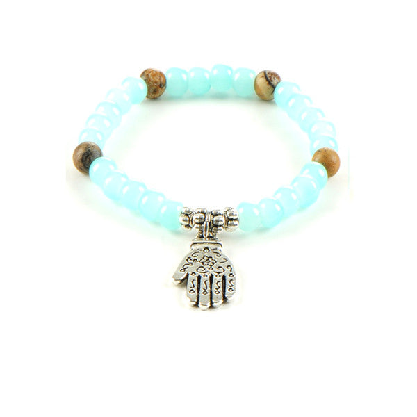 Mint Republic Hamsa Bead Bracelet
